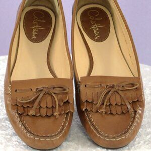 Cole Haan Kilty Driver Loafers – Saddle Tan Leather – Women’s Size 7.5 AA